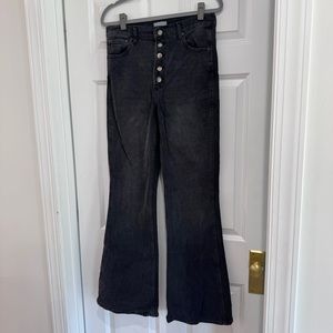 Boyish Black High Rise Flare Jeans - Authentic Comfort Stretch - “The Ricky”